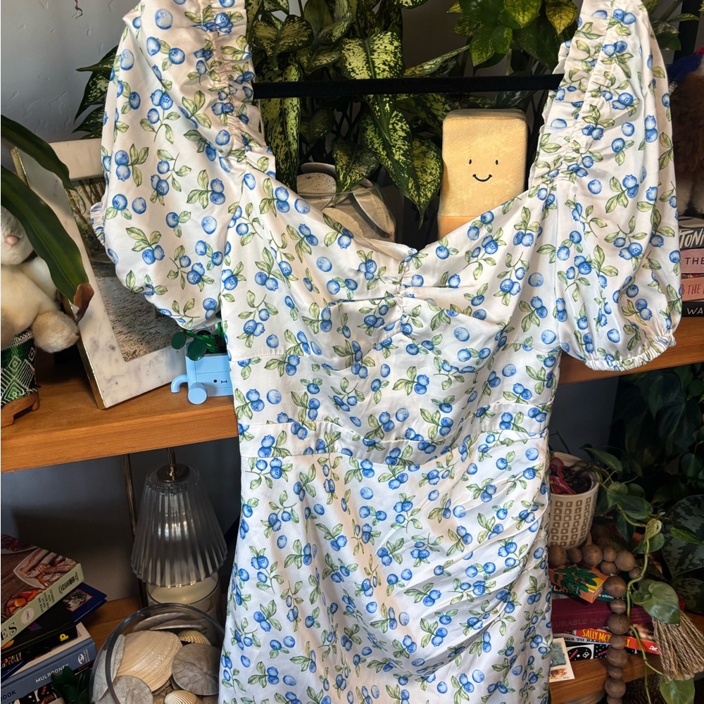 Song of Style Beverley Mini Dress in Blueberry Tart | Small, NWT - Picture 2 of 8
